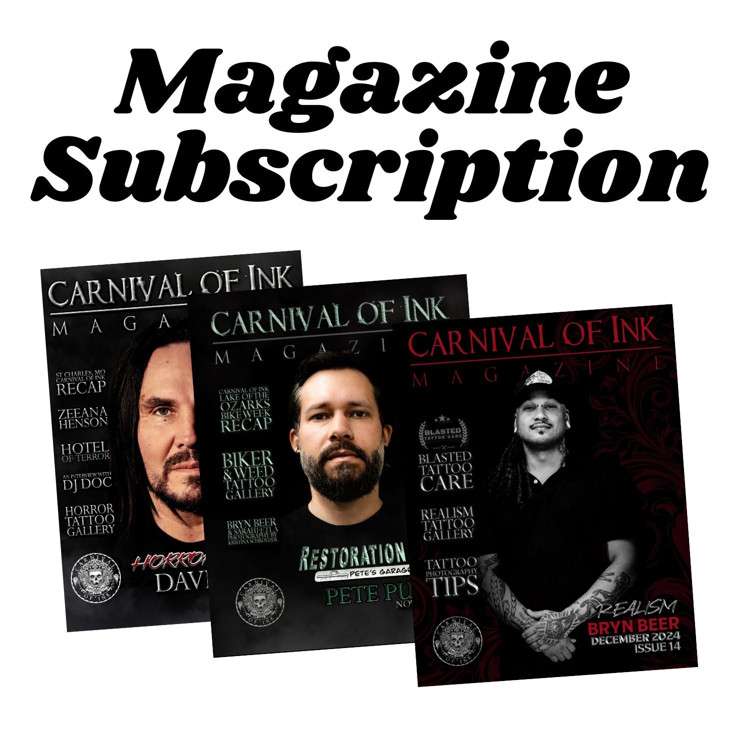 Magazine Subscription - Carnival of Ink Magazine
